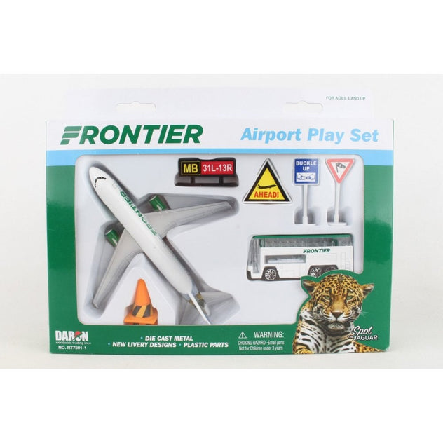 Daron Frontier Airbus A321 Spot The Jaguar Diecast Model Aircraft Playset