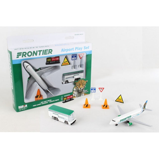 Daron Frontier Airbus A321 Spot The Jaguar Diecast Model Aircraft Playset