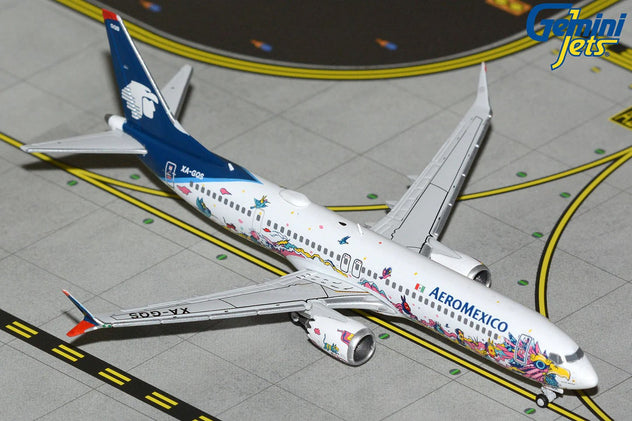Gemini Jets Aeromexico Boeing 737 Max 9 Kukulcan 1:400 Diecast Model Aircraft - XA-GQS - GJAMX2316