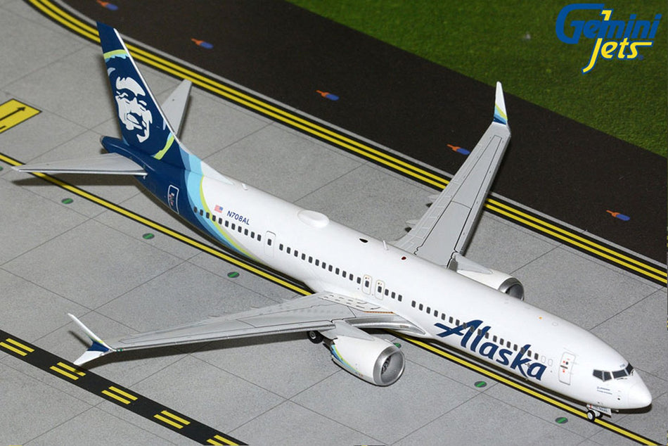 Gemini Jets Alaska Airlines Boeing 737-8 Max Diecast - N708AL - 1/200 - G2ASA1489