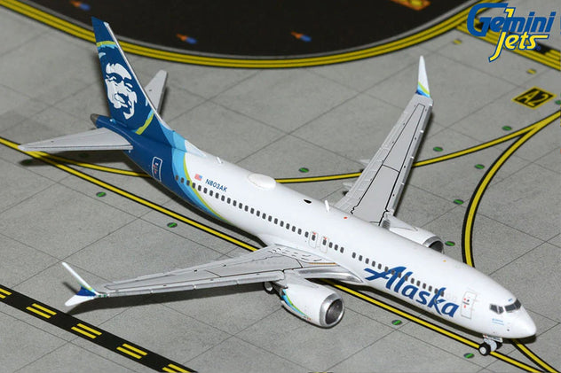 Gemini Jets Alaska Airlines Boeing 737 Max 8 N806AK 1/400 Diecast Model Aircraft - GJASA2392