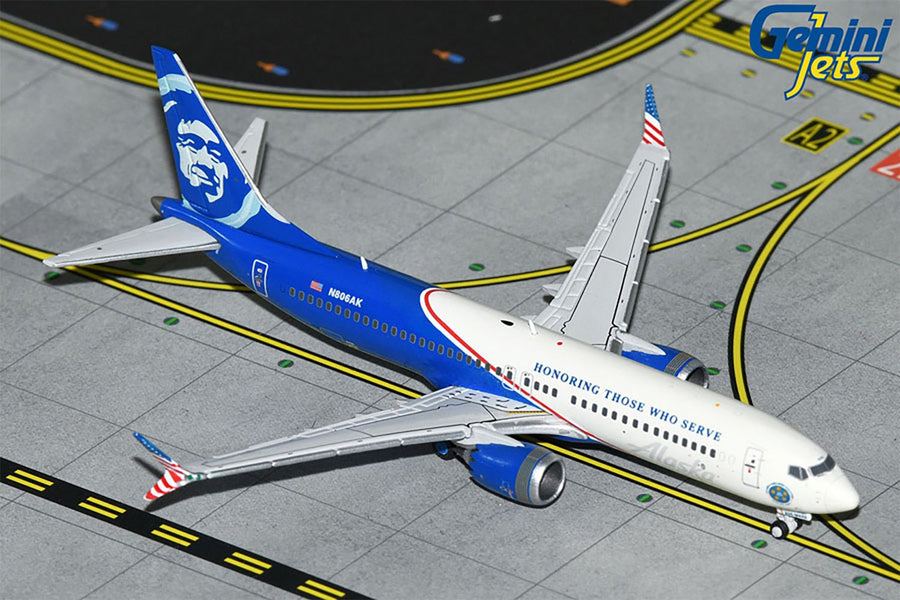 Gemini Jets Alaska Airlines Embraer 175LR Go DAWGS 1:400 Diecast Model Aircraft - GJASA2258