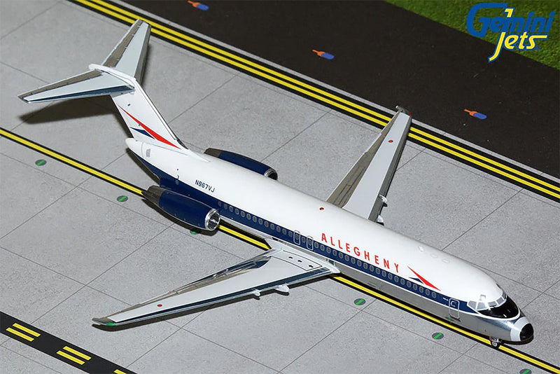 Gemini Jets Allegheny Airlines DC-9-30 N967VJ (w/ Polished Belly) Diecast -N842US  - 1/200 - G2USA1358