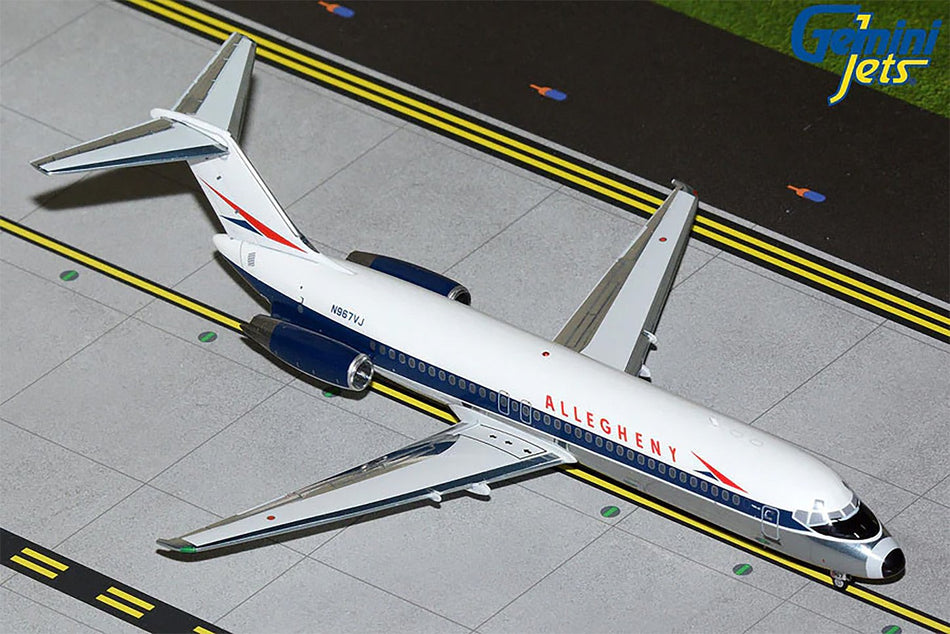 Gemini Jets Allegheny Airlines DC-9-30 N967VJ (w/ Polished Belly) Diecast -N842US  - 1/200 - G2USA1358