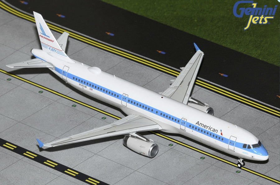 Gemini Jets American Airlines Piedmont A321 N581UW 1:200 Diecast Model Aircraft - G2AAL1293