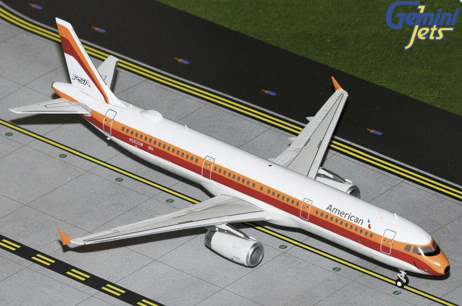 Gemini Jets American Airlines A321 PSA Heritage N582UW 1:200 Diecast Model Aircraft - G2AAL1292