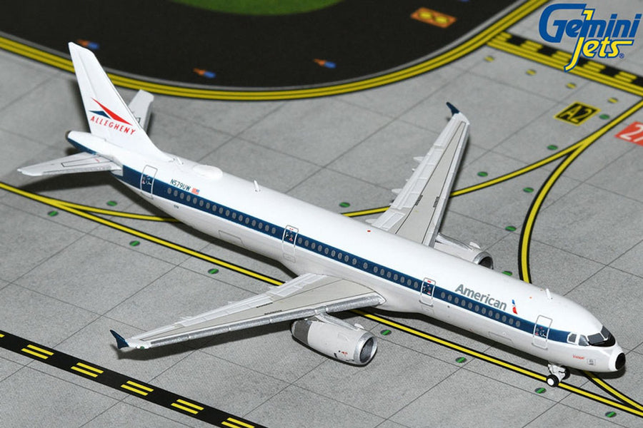 Gemini Jets American Airlines A321 Allegheny Livery 1:400 Diecast Model Aircraft - GJAAL2261