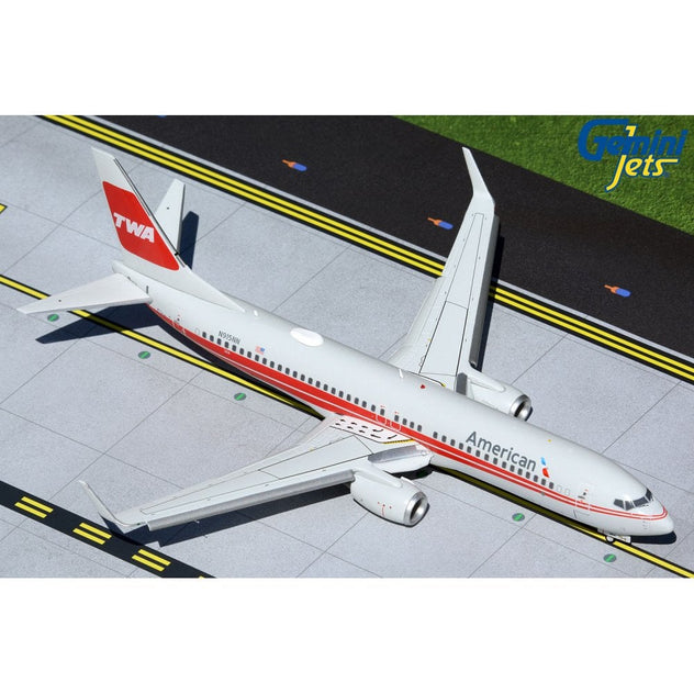 Gemini Jets American Airlines B737-800 TWA Heritage 1/200 Diecast Model Aircraft - G2AAL473F