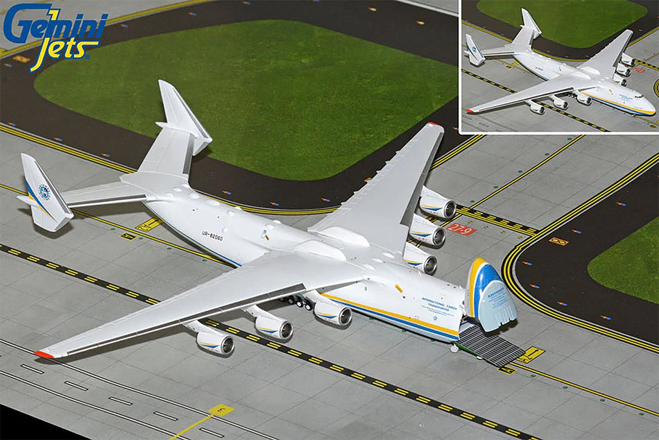 Gemini Jets Antonov Airlines AN-225 'Mriya' (Interactive Series) Diecast - UR-82060 - 1/400 - GJADB2336