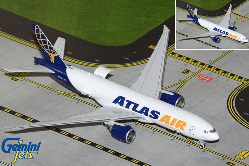 Gemini Jets Atlas Air / Apex Logistics Boeing 777-200LRF Interactive Diecast - N703GT - 1/400 - GJGTI2147