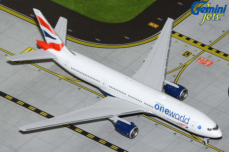 Gemini Jets British Airways Boeing 777-200ER One World Livery Diecast - G-YMMR - 1/400 - GJBAW2194