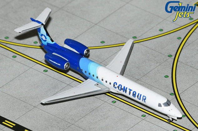 Gemini Jets Contour Airlines Embraer E145 1:400 Diecast Model Aircraft - N12552 - GJVTE2188