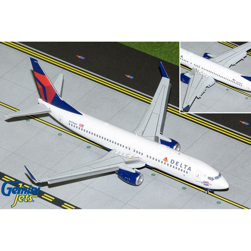 Gemini Jets Delta Boeing 737-800W Flaps Down Atlanta Braves Diecast - N3746H - 1/200 - G2DAL1114F