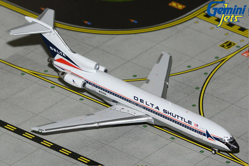 Gemini Jets Delta Shuttle Boeing B727-200 Polished LIvery Diecast - N413DA - 1/400 -  GJDAL2375