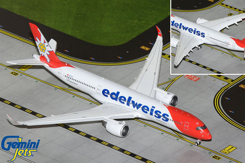 Gemini Jets Edelweiss Air Airbus A350-900 Flaps Down Diecast - HB-IHC - 1/400 - GJEDW2315F