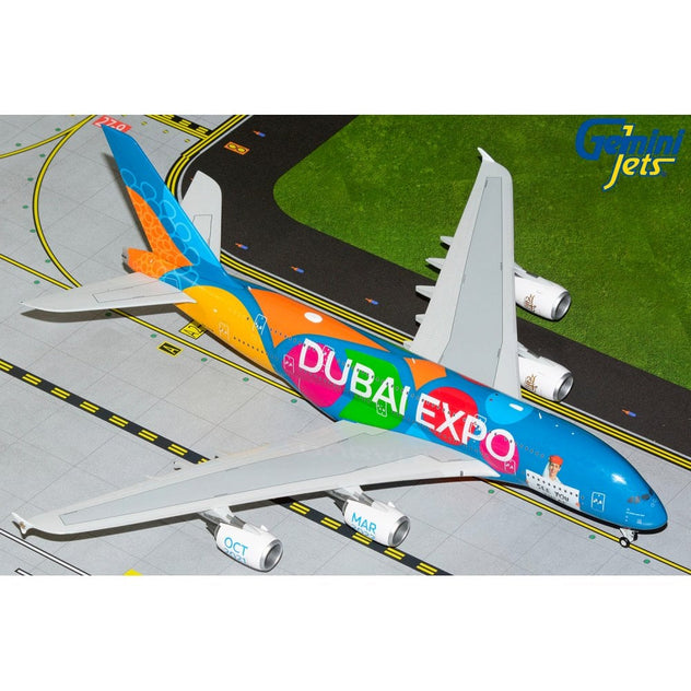Gemini Jets Emirates Airbus A380 Dubai Expo 1:200 Diecast Model Aircraft - A6-EEW - G2UAE1150