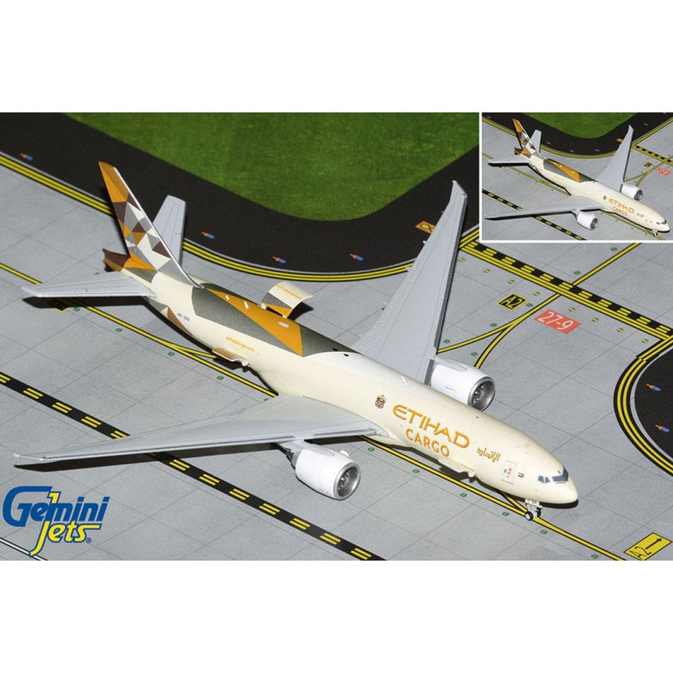Gemini Jets Etihad Cargo Boeing 777-200LRF Interactive Diecast - A6-DDE - 1/400 - GJETD2146