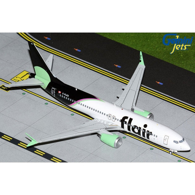 Gemini Jets Flair Airlines Boeing 737 Max 8 1/200 Diecast Model Aircraft - N889FD - G2FLE1174