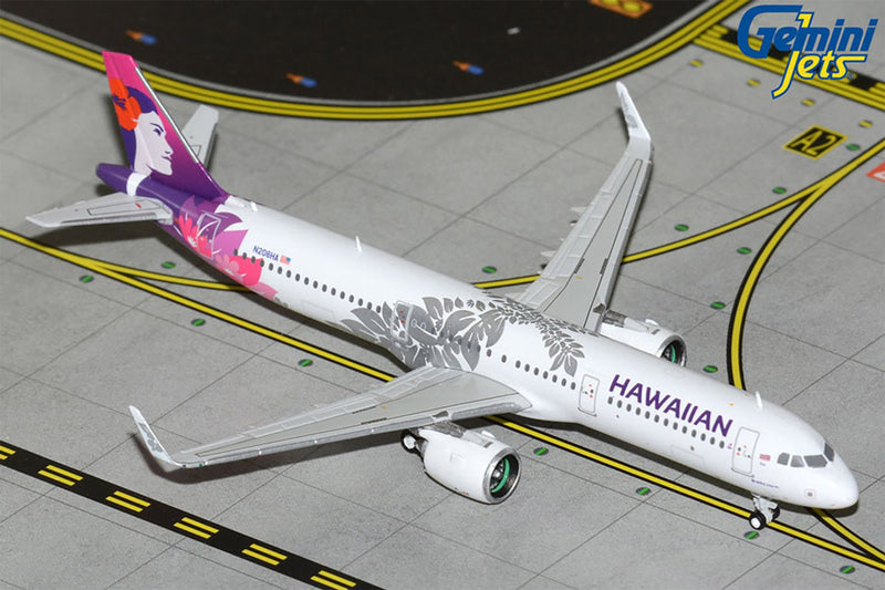 Gemini Jets Hawaiian Airlines Airbus A321Neo Diecast - N208HA - 1/400 - GJHAL2302