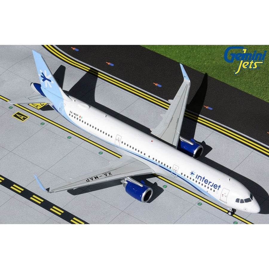 Gemini Jets Interjet Airbus A321neo 1:200 Diecast Model Aircraft - XA-MAP - G2AIJ871