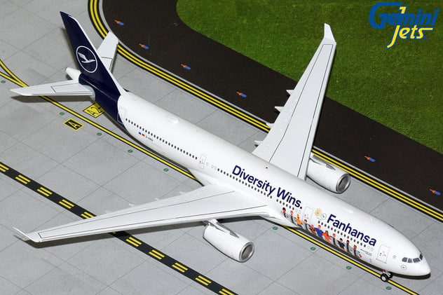 Gemini Jets Lufthansa Airbus A330-300 'Fanhansa' 1:200 Diecast Model Aircraft - G2DLH1221