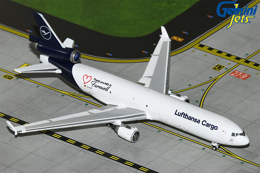 Gemini Jets Lufthansa Cargo MD-11 Farewell 1:400 Diecast Model Aircraft - D-ALCC - GJDLH2072