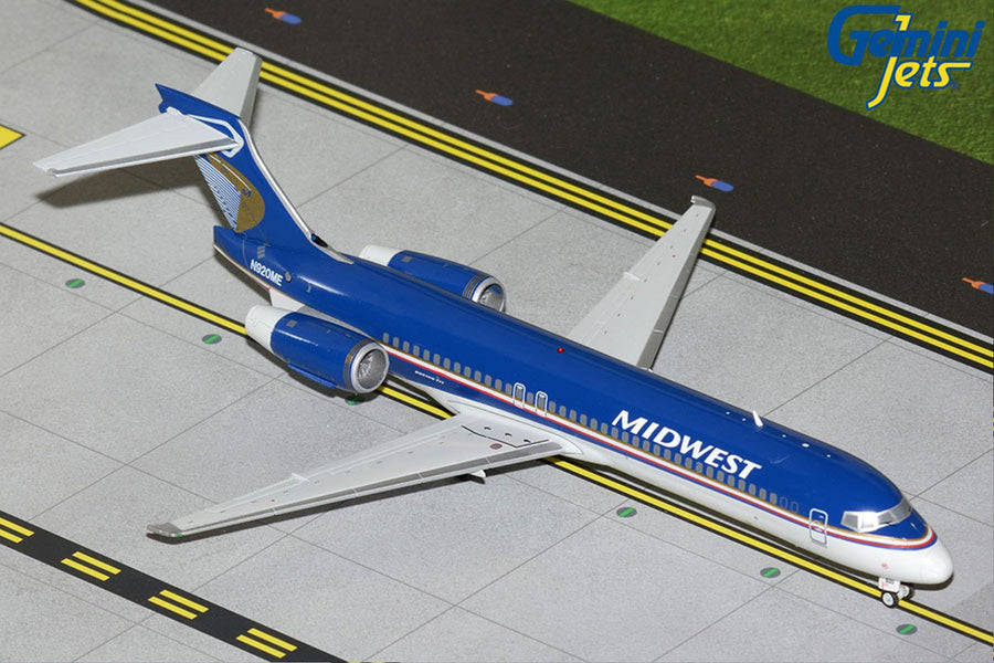 Gemini Jets Midwest Airlines Boeing 717-200 1/200 Diecast Model Aircraft - N920ME - G2MEP1367