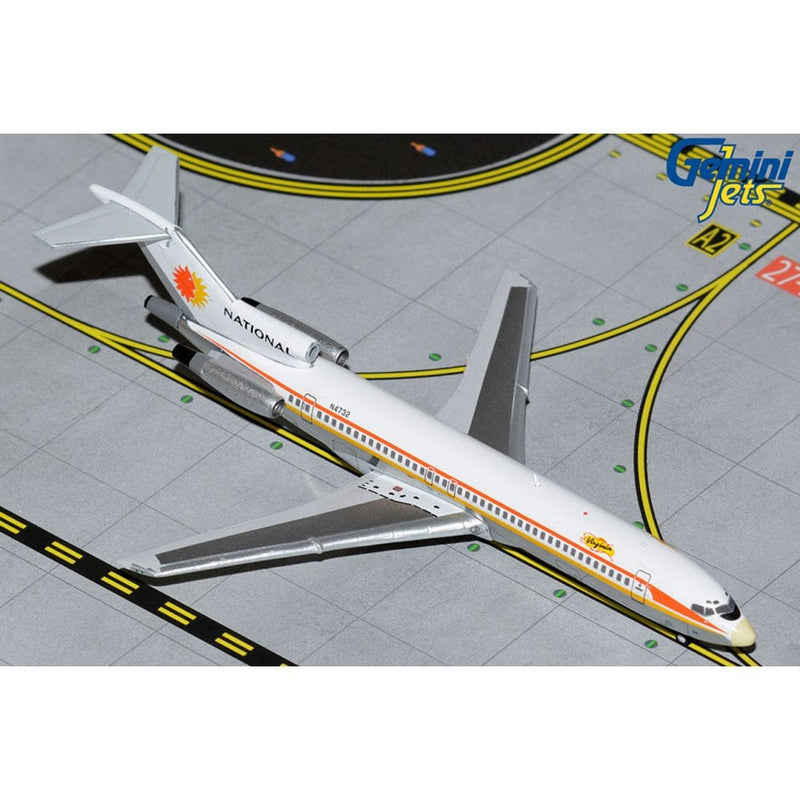 Gemini Jets National Airlines Boeing 727-200 Polished Belly Diecast - N4732 - 1/400 - GJNAL1475