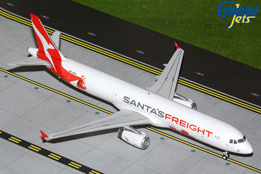 Gemini Jets Qantas Freight A321PTF Santa's Freight 1:200 Diecast Model Aircraft VH-XF4 G2QFA1477