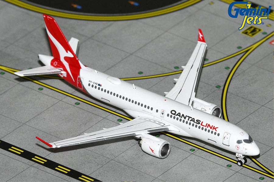 Gemini Jets QantasLink Airbus A220-300 1:400 Diecast Model Aircraft - VH-X4B - GJQFA2284