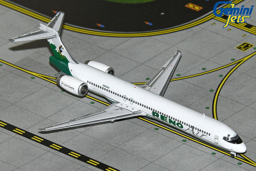 Gemini Jets Reno Air McDonnell Douglas MD-90 1:400 Diecast Model Aircraft - N905RA - GJROA5551