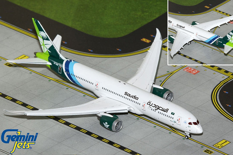 Gemini Jets Saudi Arabian Airlines B787-9 Flaps Down 'National Day Livery' Diecast - HZ-ARB - 1/400 - GJSVA2310F