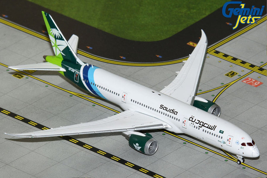 Gemini Jets Saudi Arabian Airlines B787-9 National Day 1/400 Diecast Model Aircraft - GJSVA2310