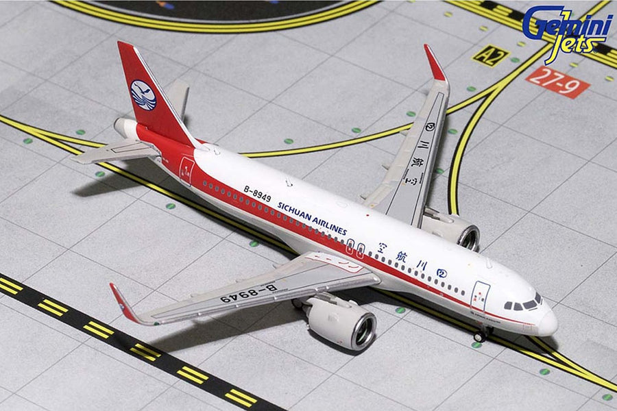 Gemini Jets Sichuan Airlines Airbus A320 Neo 1:400 Diecast Model Aircraft - B-8949 - GJCSC1716