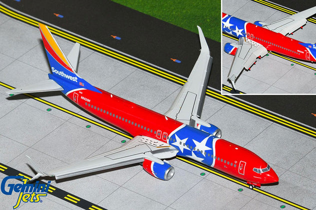 Gemini Jets Southwest Boeing 737-800S 1/200 Diecast Aircraft, Tennessee One - G2SWA1011F