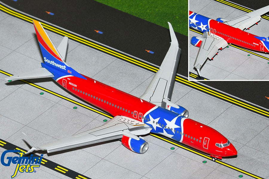 Gemini Jets Southwest Boeing 737-800S 1/200 Diecast Aircraft, Tennessee One - G2SWA1011F