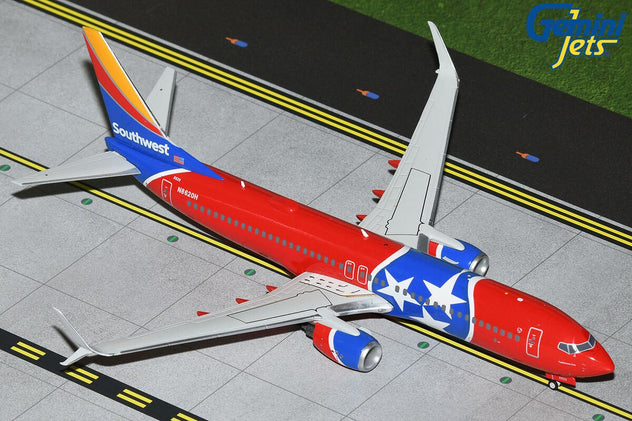 Gemini Jets Southwest 737-800S Tennessee One 1/200 Diecast Model Aircraft - N8620H - G2SWA1011