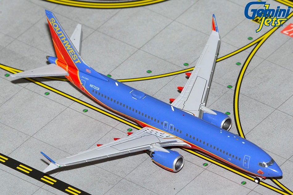Gemini Jets Southwest Boeing 737 Max 8 Canyon Livery Diecast - N872CB - 1/400 - GJSWA2187