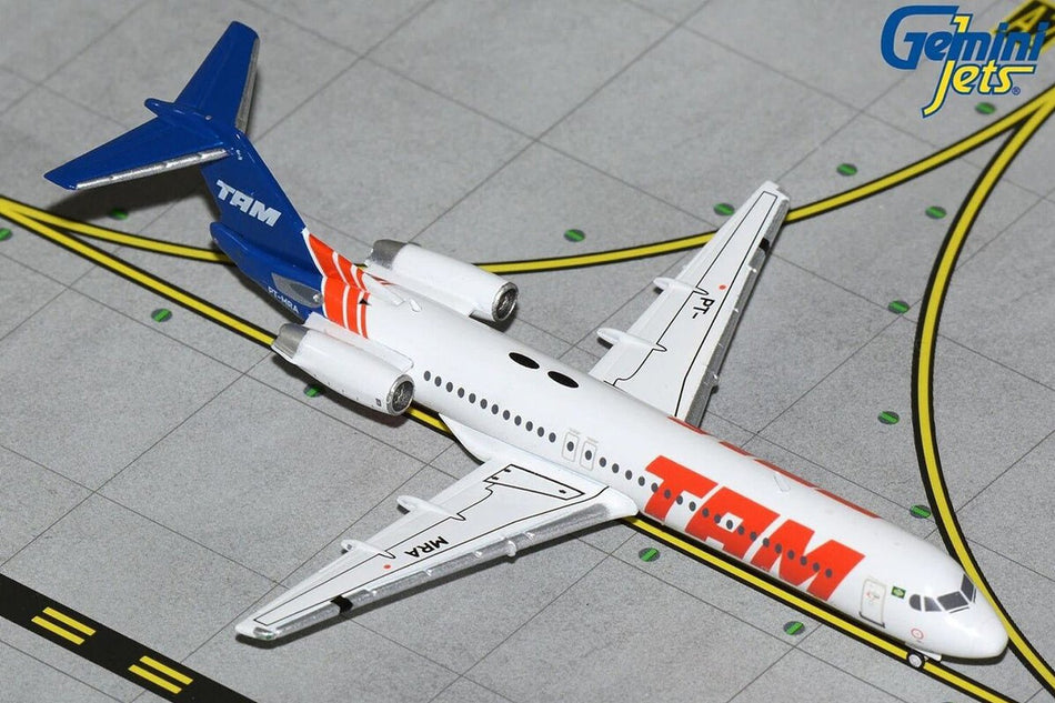 Gemini Jets TAM Linhas Aeras Fokker 100 Diecast - PT-MRA - 1/400 - GJTAM2062