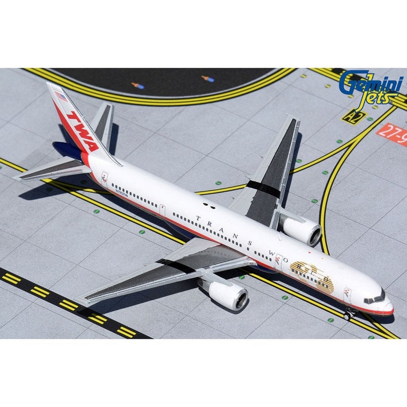 Gemini Jets TWA Boeing 757-200 Final Livery Diecast - N725TW - 1/400 - GJTWA1982