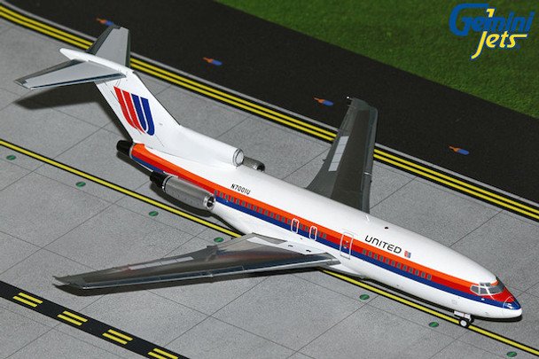 Gemini Jets United 727-100 Saul Bass 1:200 Diecast Model Aircraft - N7001U - G2UAL948