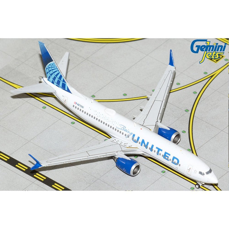 Gemini Jets United Airlines Boeing 737 Max 'Being United' Livery Diecast - N27261 - 1/400 - GJUAL2074