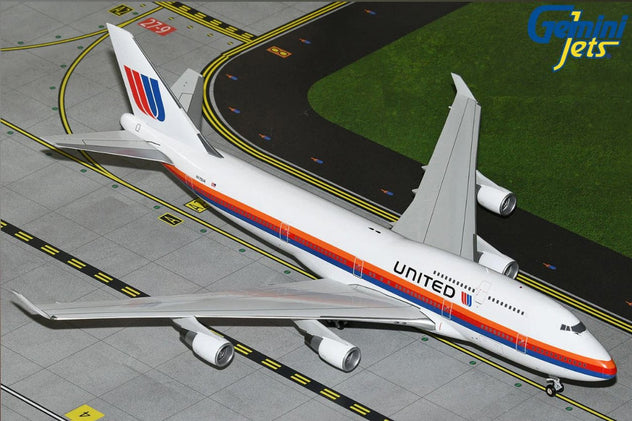 Gemini Jets United 747-400 N175UA Saul Bass Livery 1:200 Diecast Model Aircraft G2UAL1104