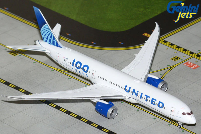 Gemini Jets United Airlines Boeing 787-9 '100 Years Centennial Livery' Diecast - N61101 - 1/400 - GJUAL2228