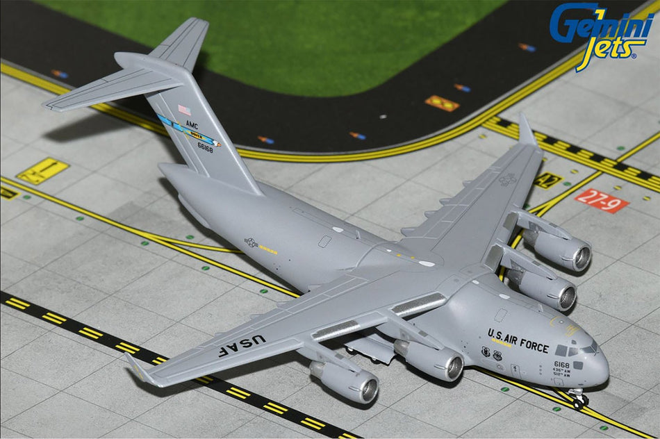 Gemini Jets USAF C-17A Globemaster III Dover AFB '06-6168' Diecast Scale Model - 1/400 - GMUSA143