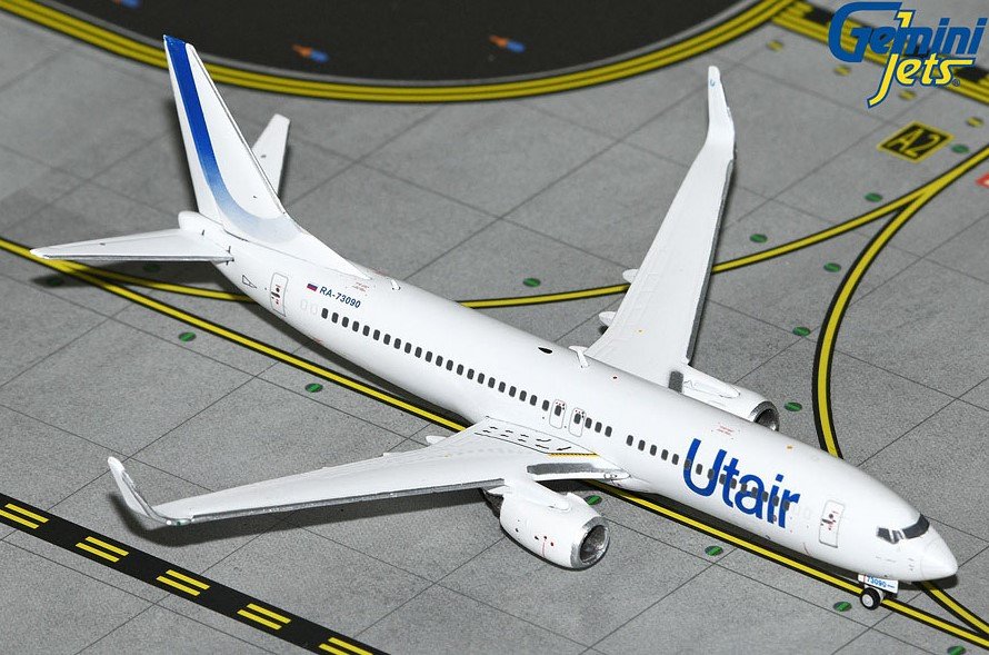 Gemini Jets Utair Boeing 737-800W RA-73090 1:400 Diecast Model Aircraft - GJUTA2120
