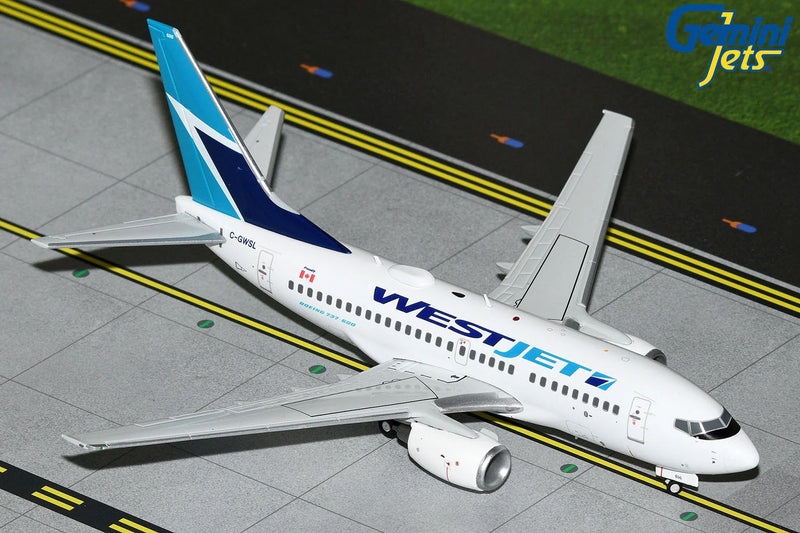 Gemini Jets Westjet Airlines B737-600 Diecast - C-GWSL - 1/200 - G2WJA1295