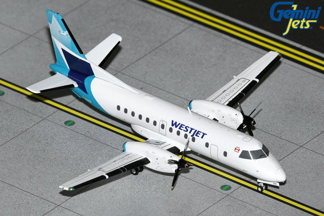 Gemini Jets WestJet SAAB 340B 1:200 Diecast Model Aircraft - C-GOIA - G2WJA1245