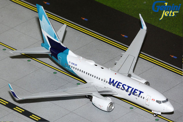 Gemini Jets WestJet Boeing 737-700W C-GWJO 1:200 Diecast Model Aircraft - G2WJA1431