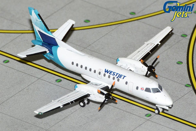 Gemini Jets WestJet Link Saab 340B 1:400 Diecast Model Aircraft - C-GOIA - GJWJA2212